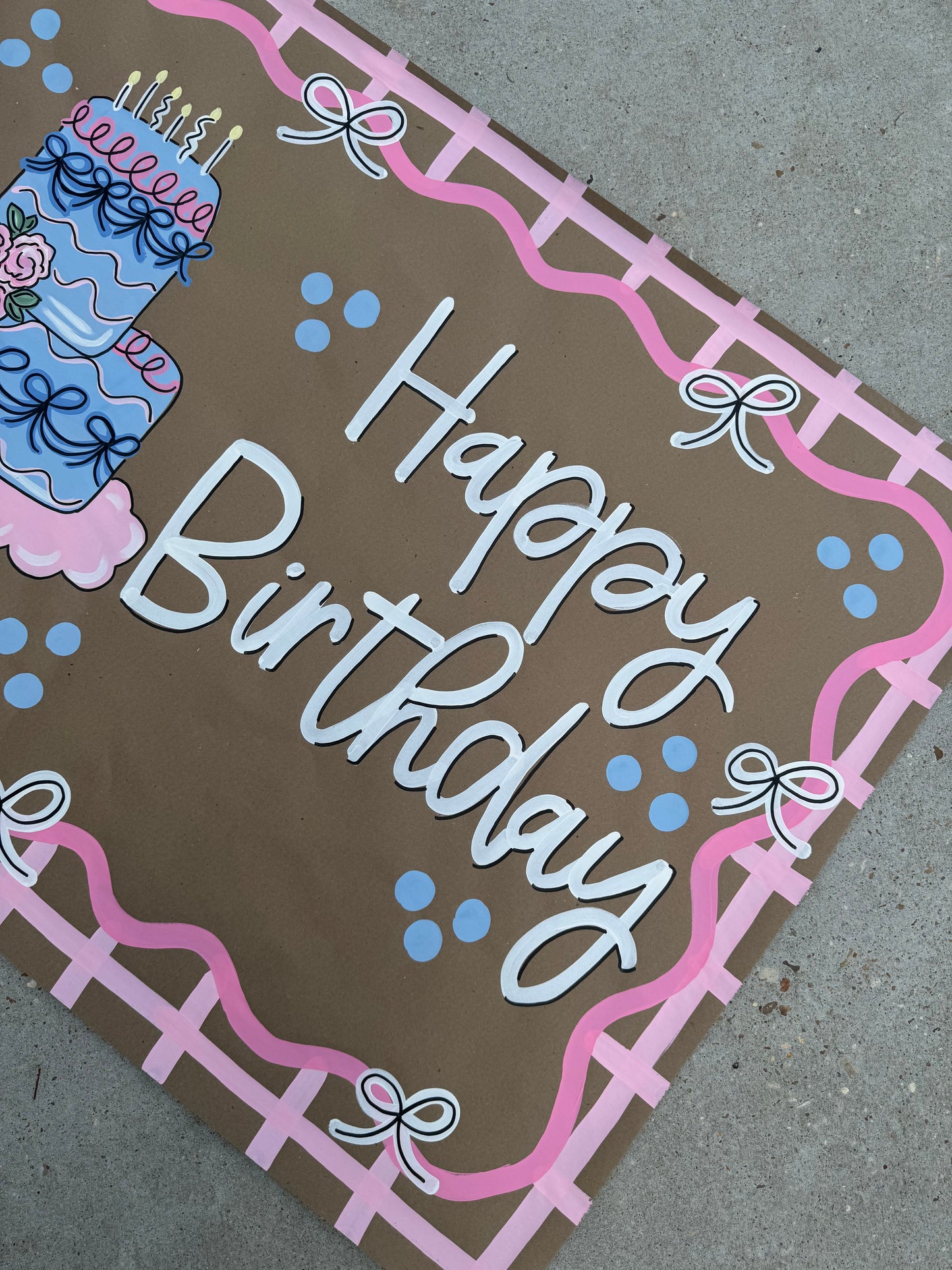 READY TO SHIP- PREMADE BANNER 35x48