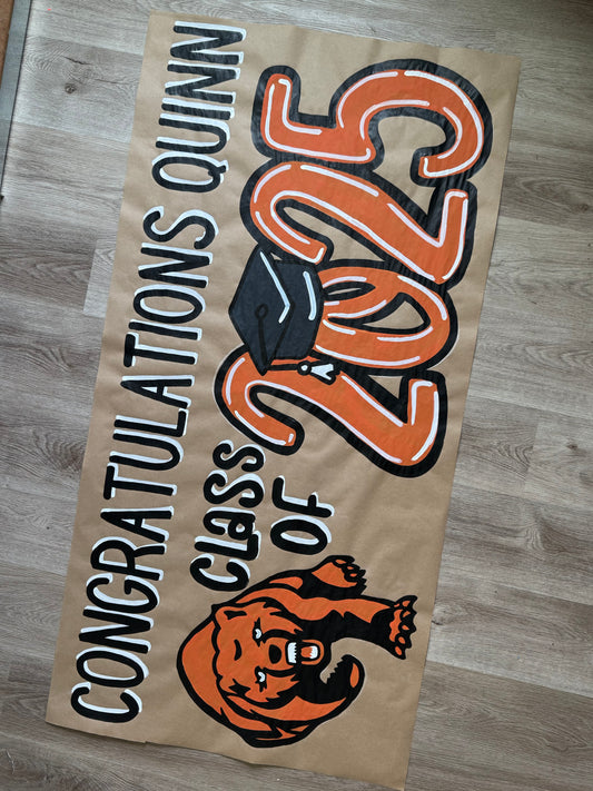 CUSTOM GRADUATION PAINTED BANNERS