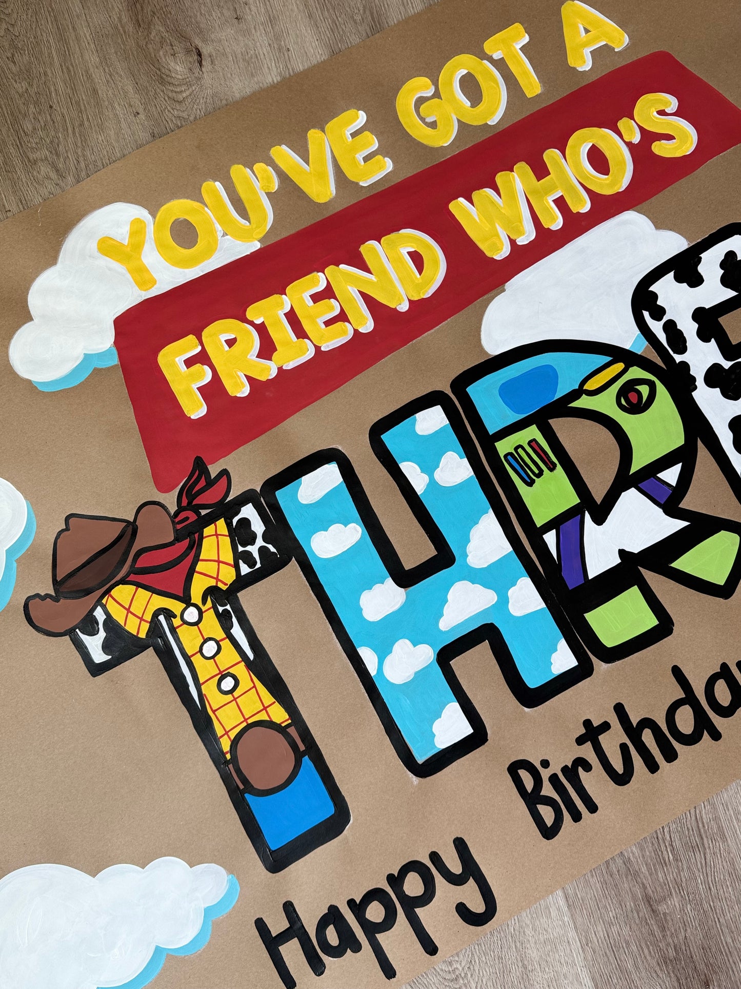 CUSTOM STANDARD PAINTED BIRTHDAY BANNER