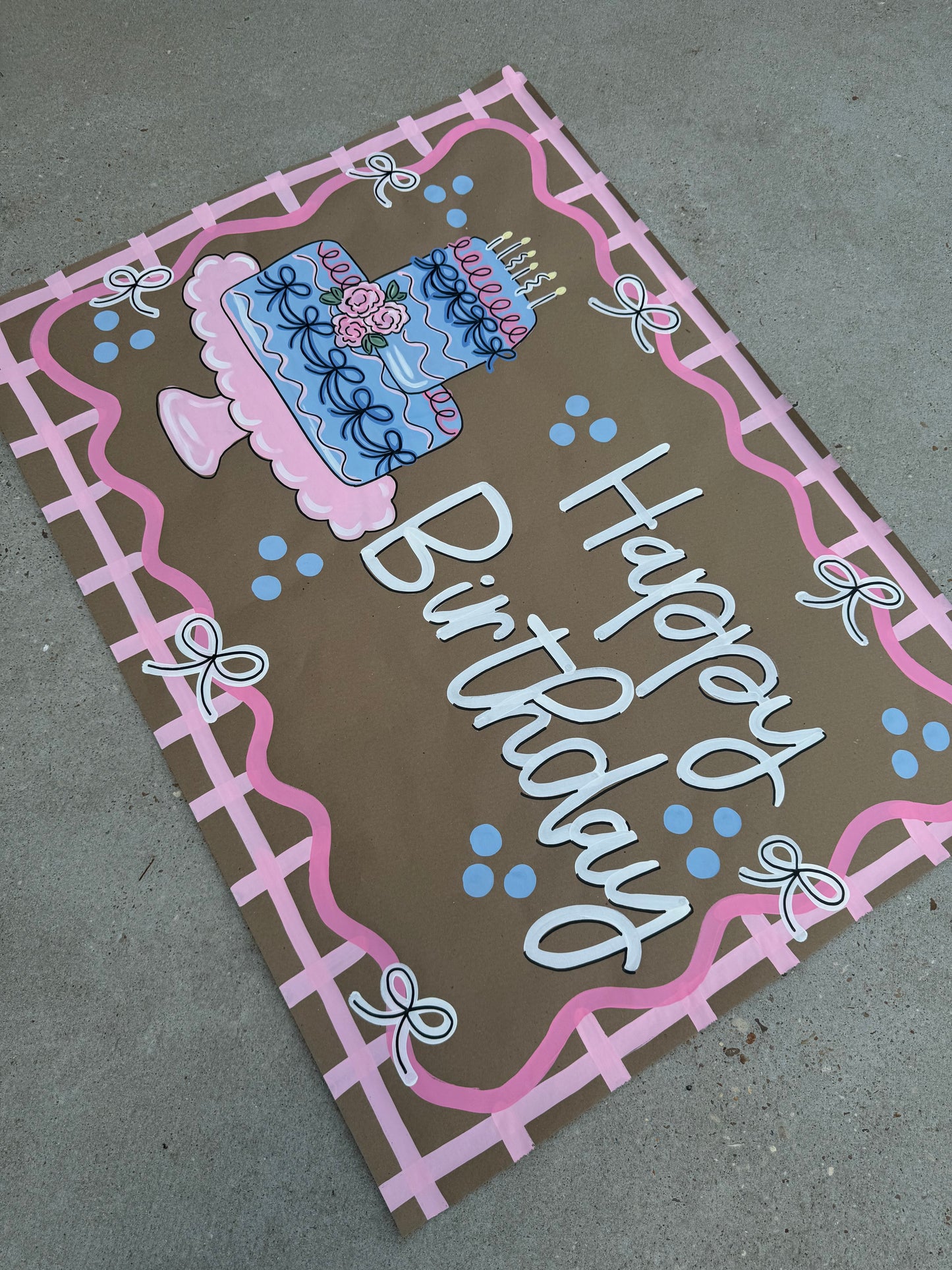 READY TO SHIP- PREMADE BANNER 35x48