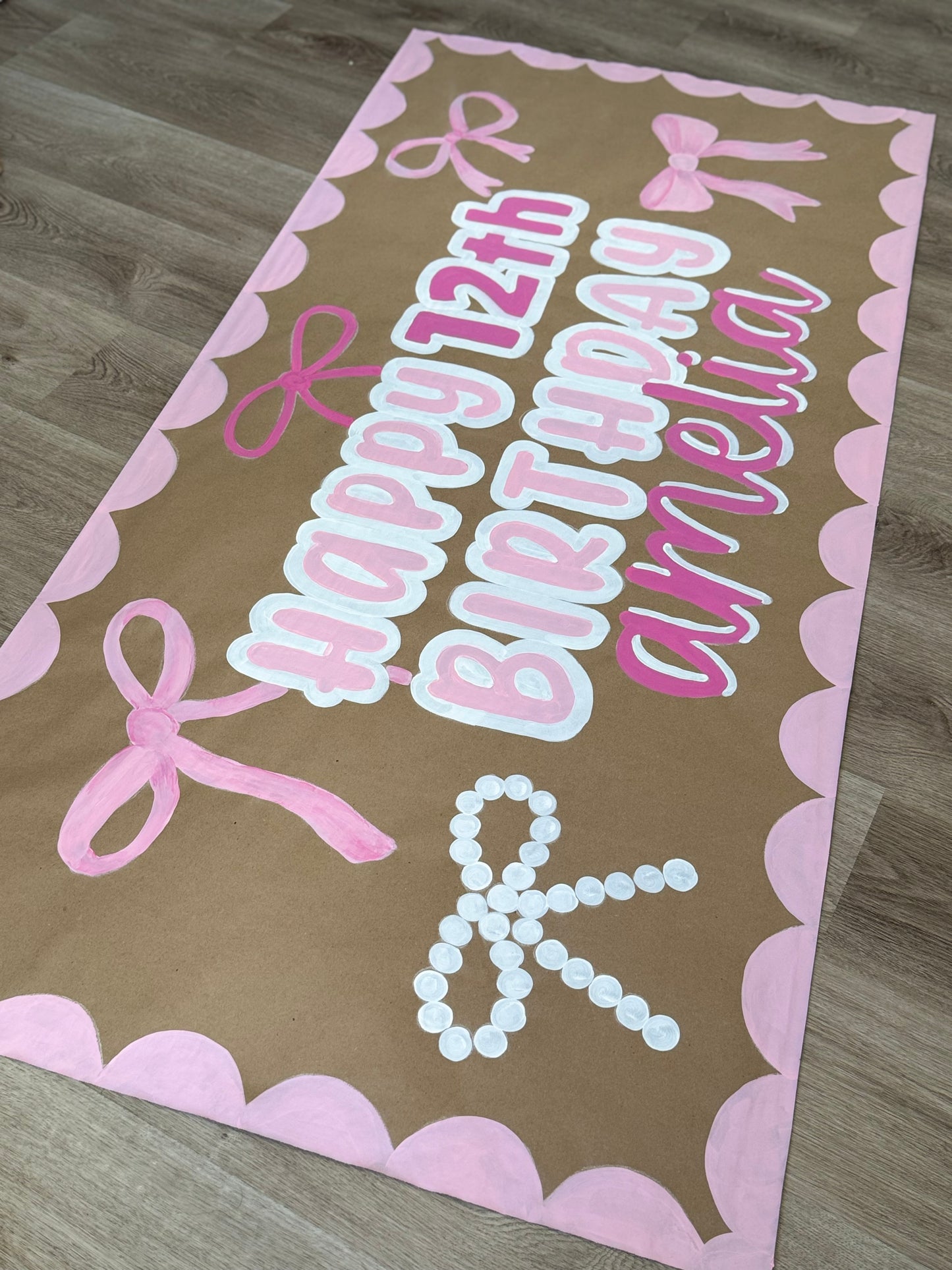 CUSTOM STANDARD PAINTED BIRTHDAY BANNER