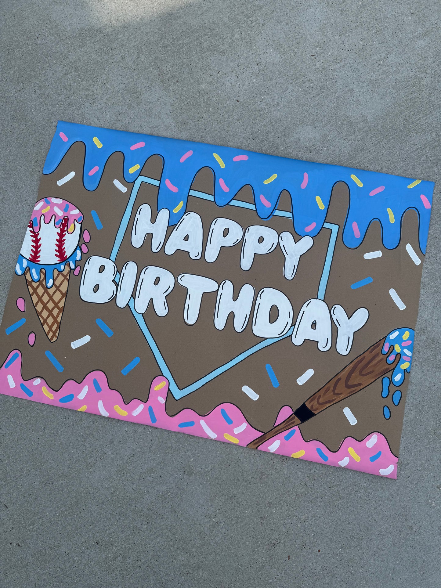 READY TO SHIP- PREMADE BANNER 35x48