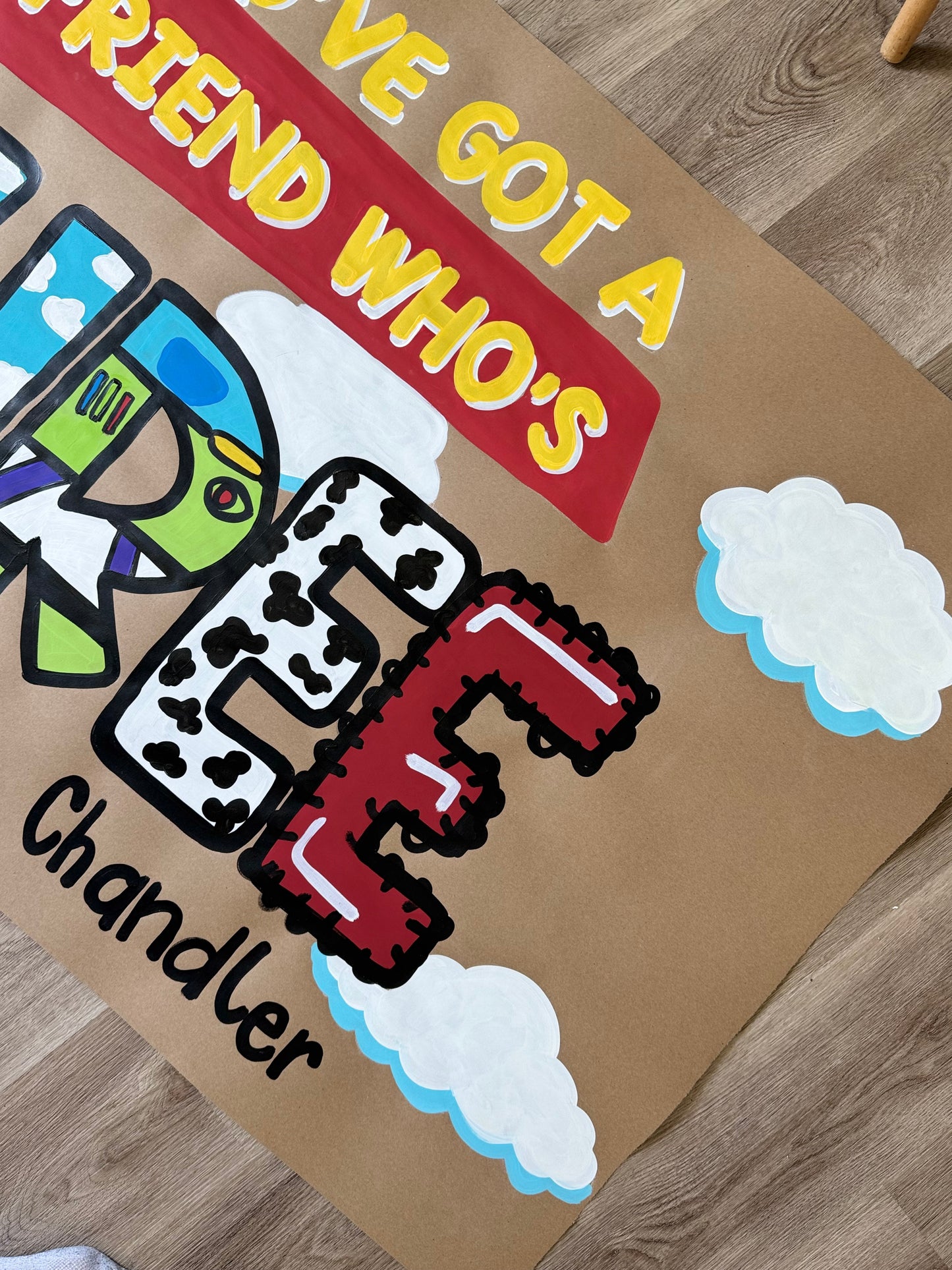 CUSTOM STANDARD PAINTED BIRTHDAY BANNER