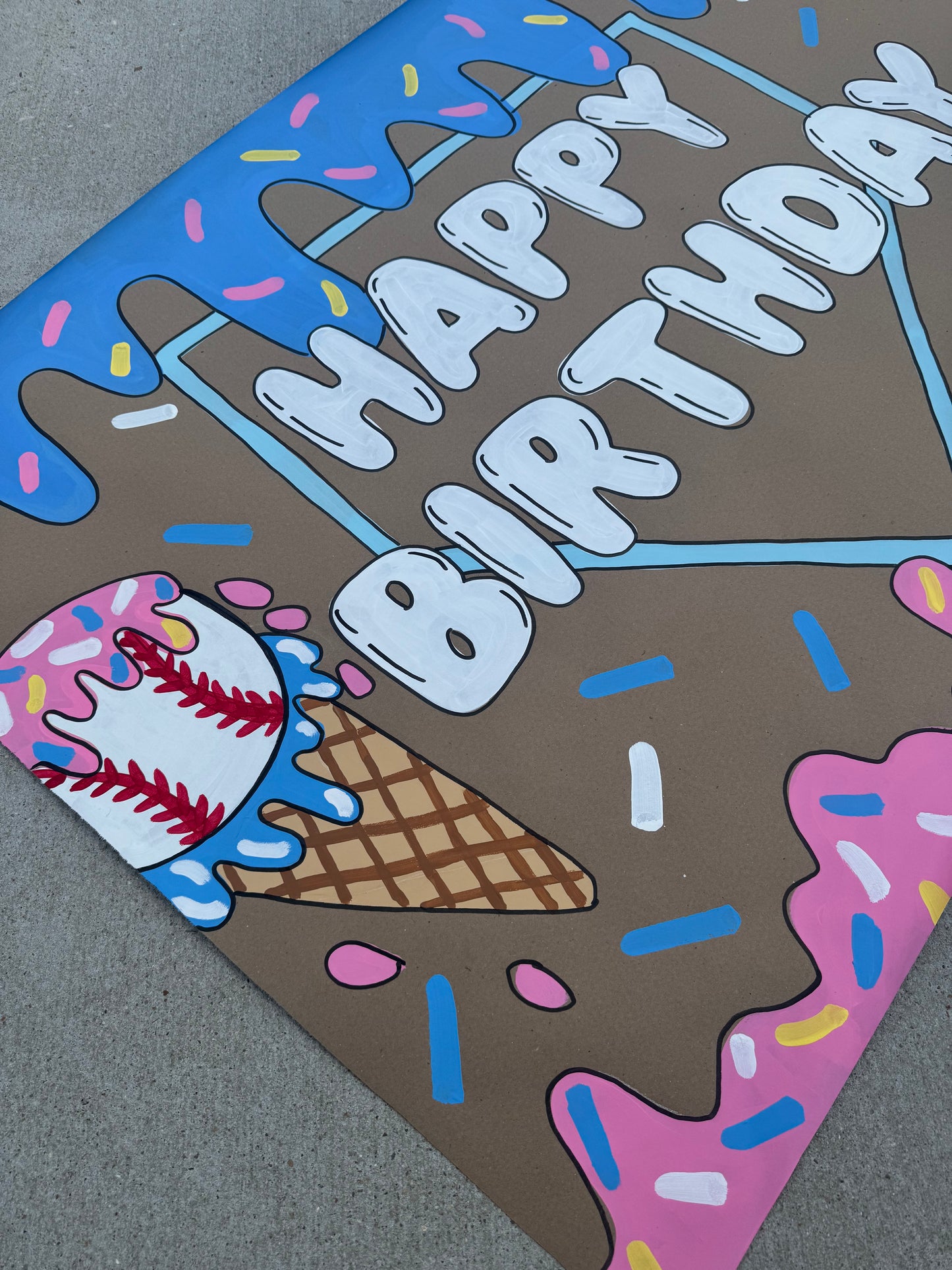 READY TO SHIP- PREMADE BANNER 35x48