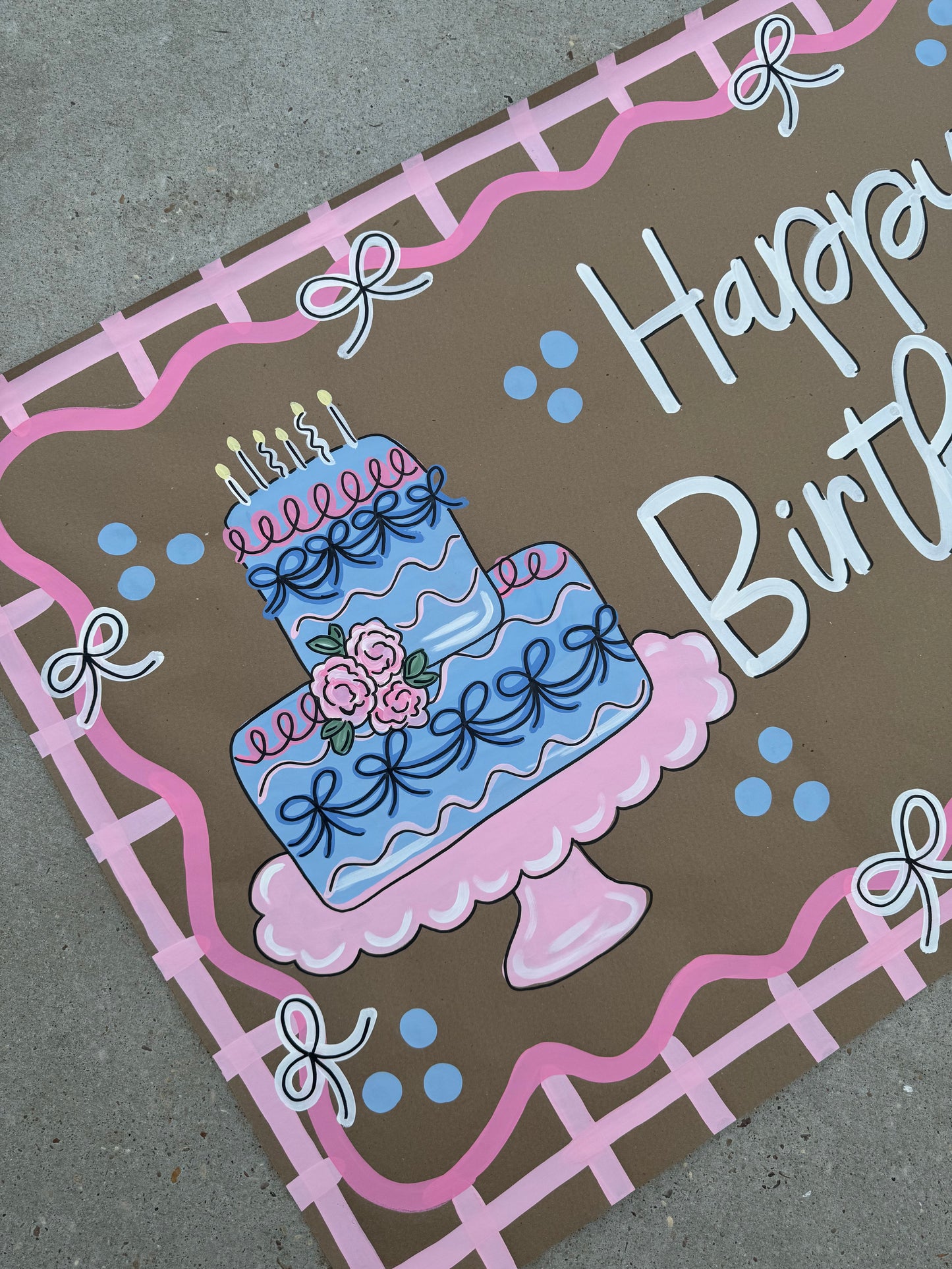 READY TO SHIP- PREMADE BANNER 35x48