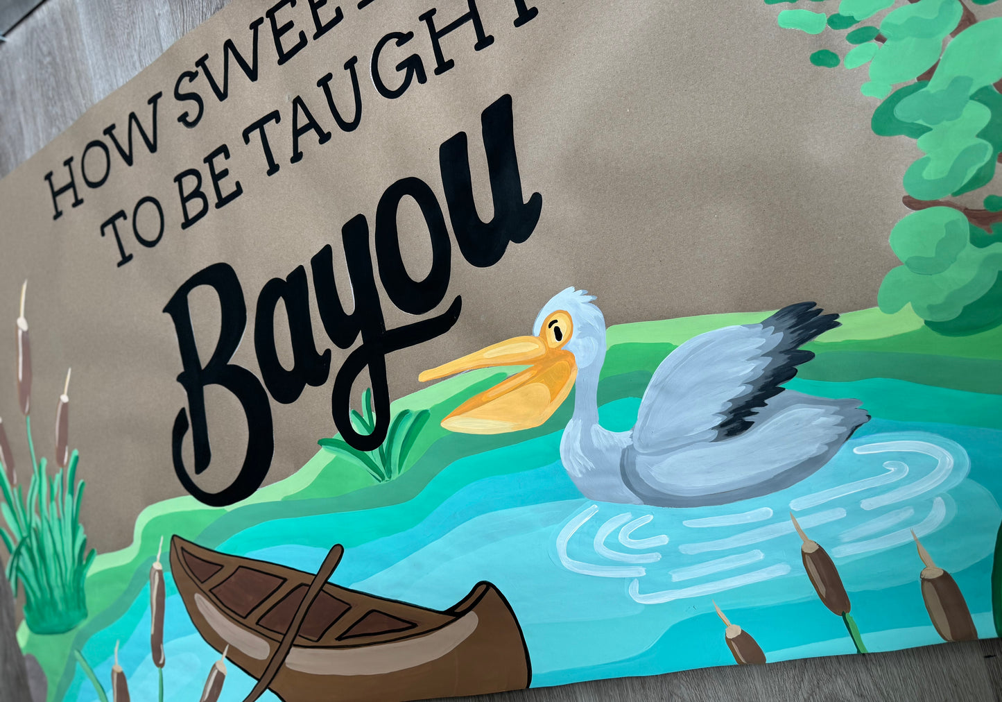 CUSTOM SCHOOL PAINTED BANNERS