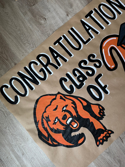 CUSTOM GRADUATION PAINTED BANNERS