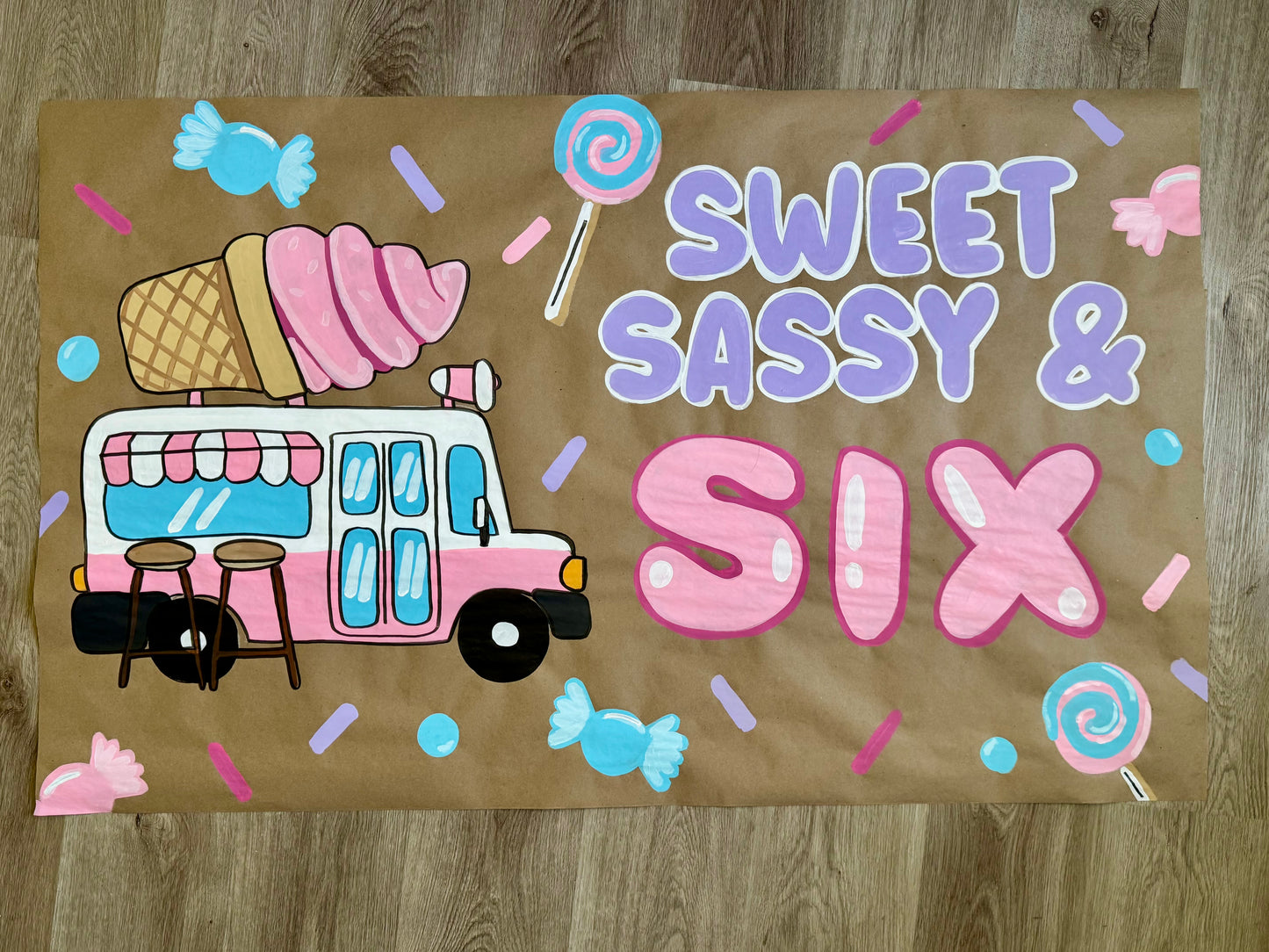 CUSTOM STANDARD PAINTED BIRTHDAY BANNER