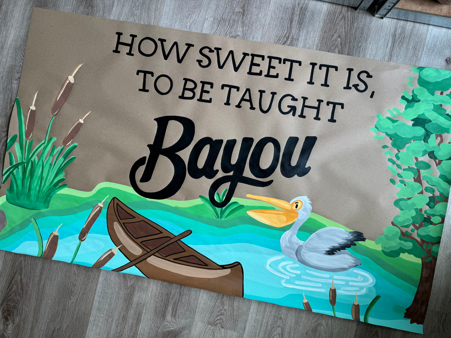 CUSTOM SCHOOL PAINTED BANNERS