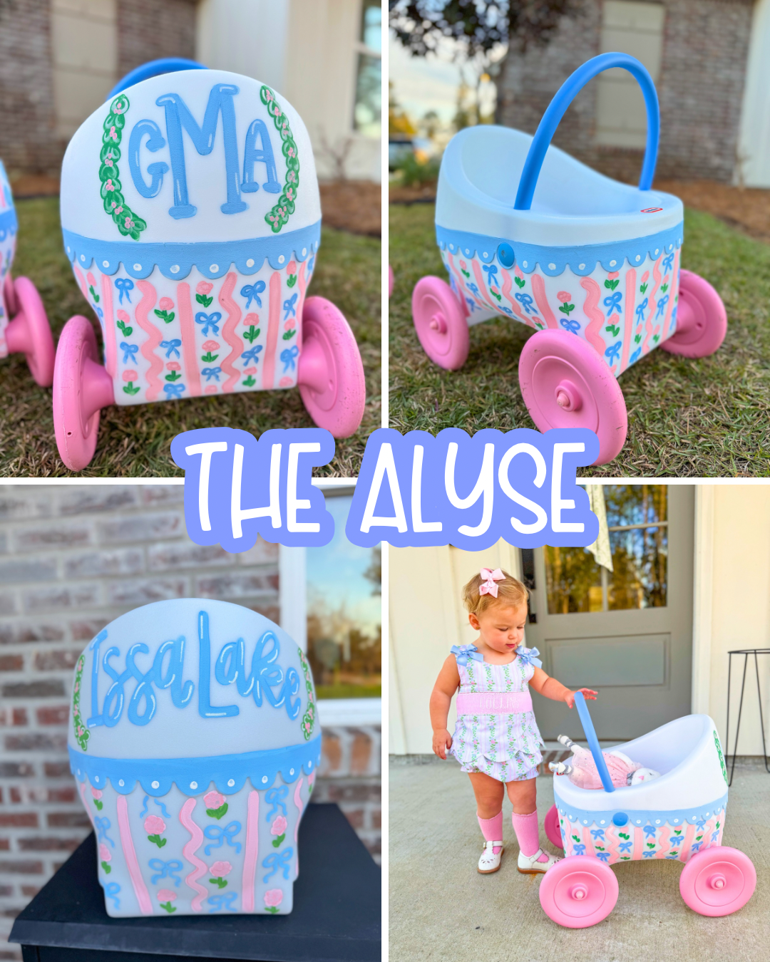 ✨EASTER LAST CALL Custom Hand-Painted Baby Doll Carriages ✨