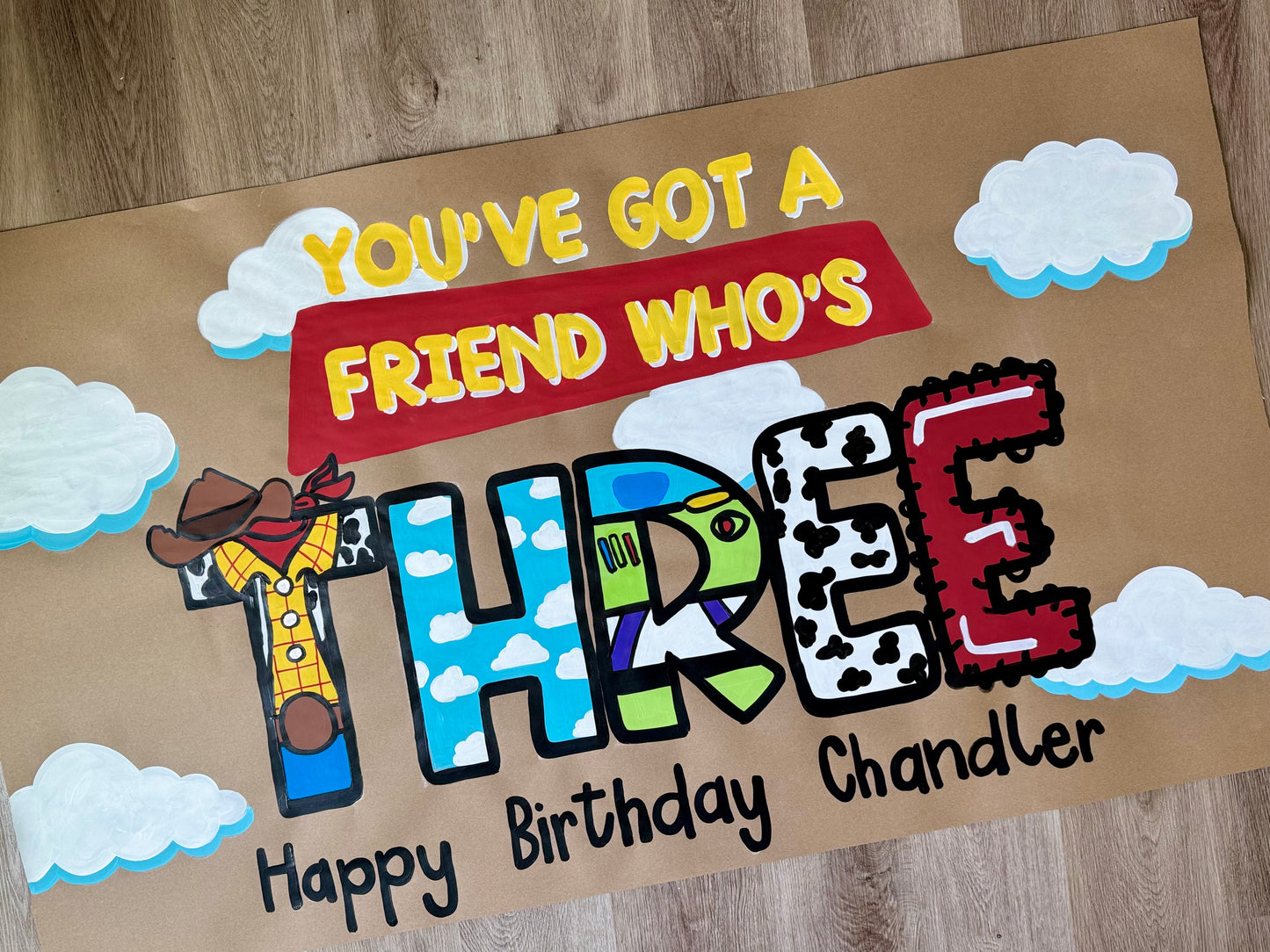 CUSTOM STANDARD PAINTED BIRTHDAY BANNER