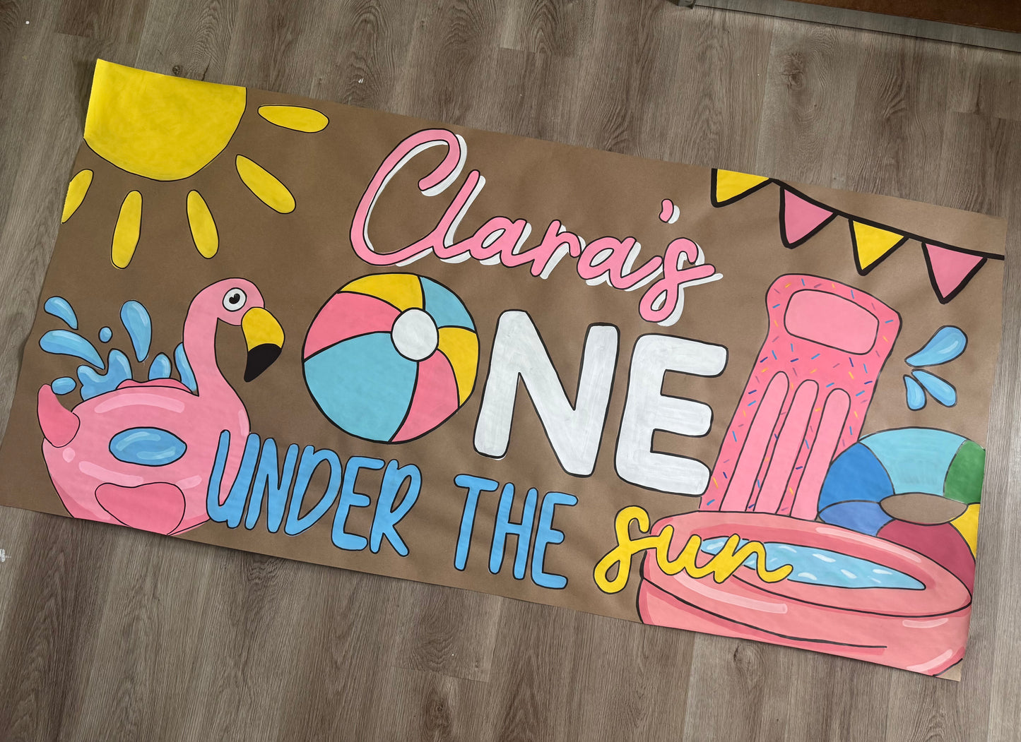 CUSTOM STANDARD PAINTED BIRTHDAY BANNER