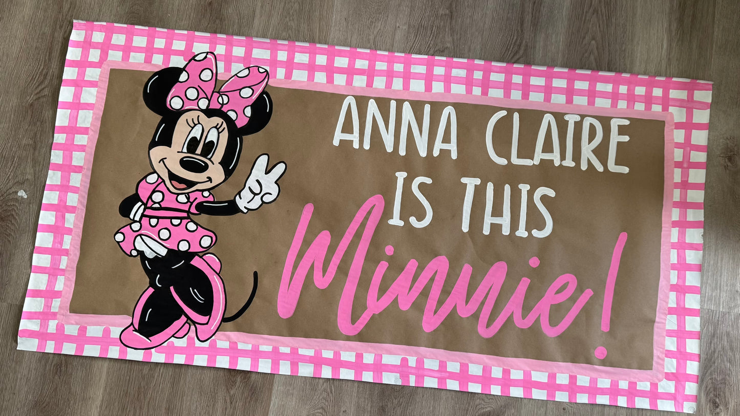 CUSTOM CHARACTER PAINTED BANNERS