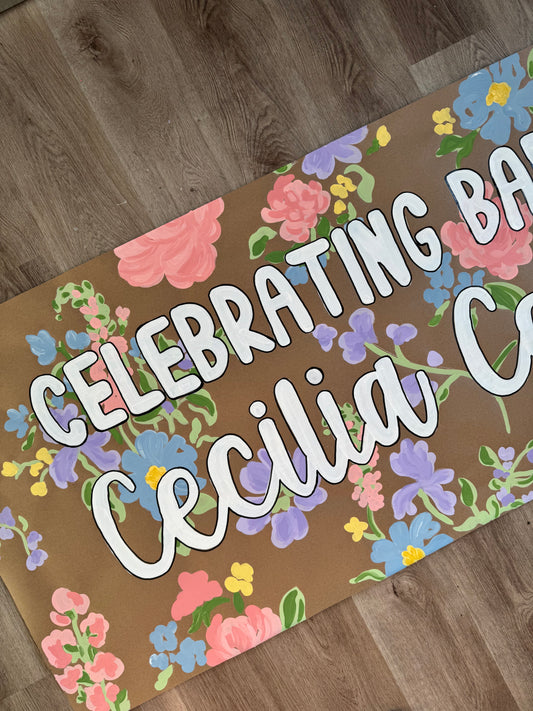 30" TALL Custom Event/Celebration Banner