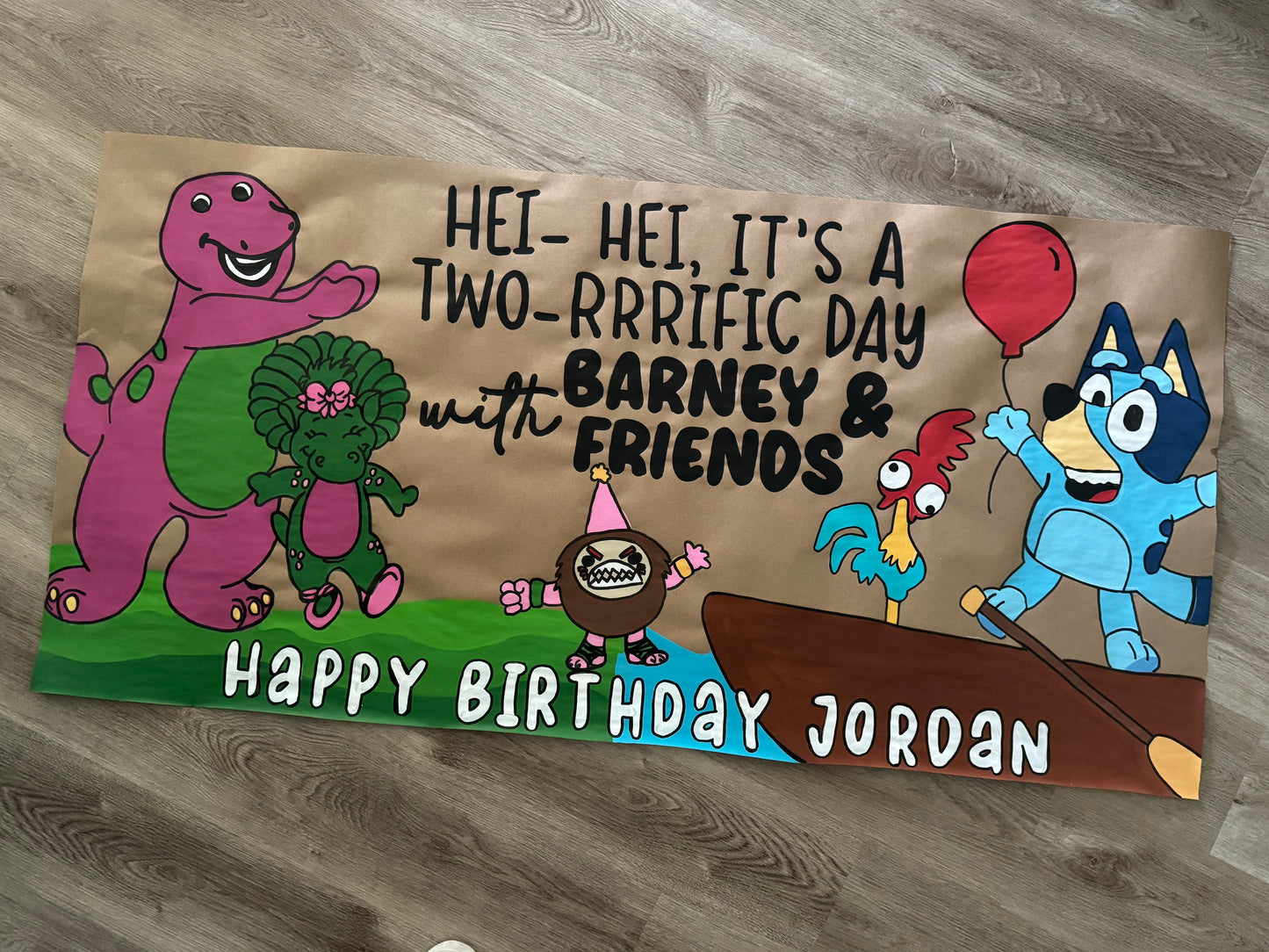 CUSTOM CHARACTER PAINTED BANNERS