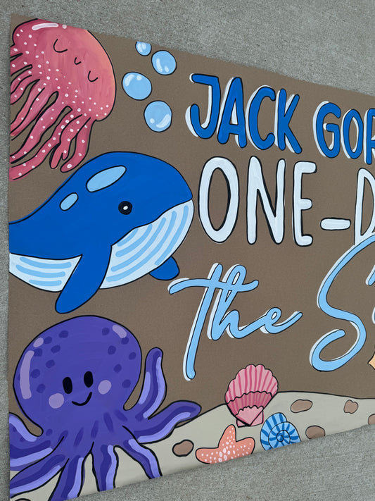 35" TALL Custom NON-CHARACTER Birthday Banner